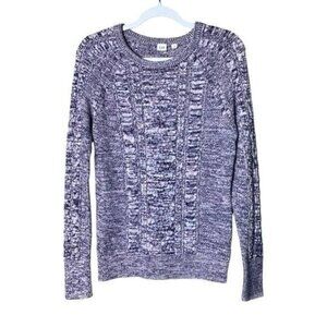 Gap Women’s Sweater Size Medium Cottagecore Crew Neck Cotton‎ Cozy Twee P…
